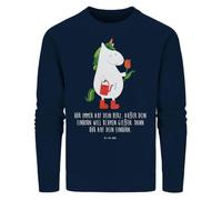 Mr. & Mrs. Panda Organic Pullover Einhorn Gärtner Größe XL - Geschenk, Bio-Pullover, Fair Trade, Einhörner, Nachhaltiger, Unicorn, Gießkanne, Aus Naturfasern, Strickjacke, Luftballon, Stiefel, Garten