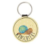 Mr. & Mrs. Panda Personalisierter Schlüsselanhänger Schnecke Sir - Personalisierte Geschenke, Gute Laune, Weisheit, Schnecken, Personalisierbar, Lebensmut, Personalisiertes Geschenk, Motivation