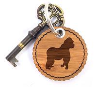 Mr. & Mrs. Panda Rundwelle Schlüsselanhänger Gorilla - Geschenk, Taschenanhänger, Dschungel, Affe, Schlüsselband, Menschaffe, Glücksbringer