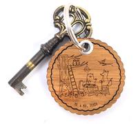 Mr. & Mrs. Panda Rundwelle Schlüsselanhänger Waldtiere Picknick - Geschenk, Gute Laune, Maus, Eichhörnchen, Fuchs, lustige Sprüche, Tiermotive, Igel,