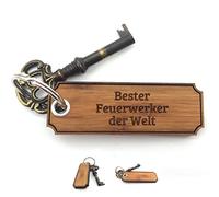 Mr. & Mrs. Panda Schlüsselanhänger Feuerwerker - Geschenk, Berufsschule, Gratulation, Schenken, Beruf, Glücksbringer, Schlüsselbund, Geschenke,