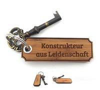 Mr. & Mrs. Panda Schlüsselanhänger Konstrukteur - Geschenk, Abschluss, Taschenanhänger, Berufsschule, Geschenke, Holz Schlüsselanhänger,