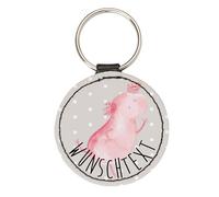 Mr. & Mrs. Panda Schlüsselanhänger personalisiert Axolotl Tanzen - Personalisierte Geschenke, gut Gelaunt, Sterne, Geschenkidee, Anhänger, Geschenk personalisierbar, Personalisiertes, Personalisierter