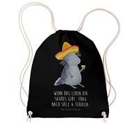 Mr. & Mrs. Panda Stofftasche Axolotl Tequila - Geschenk, Turnbeutel, Mexiko, trinken, Mexico, Urlaub, rucksack beutel, Party, festival, wander, Sportbeutel