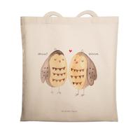 Mr. & Mrs. Panda Tasche Eulen Liebe - Geschenk, Beutel, Paar, Eule, All You Need Is Love, Strandtasche, Owl, Laptoptasche, Freund, Schultertasche, Tote Bag, Hochzeit Spruch, Shopper