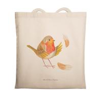 Mr. & Mrs. Panda Umhängetasche Rotkehlchen Federn - Geschenk, Lustige Sprüche, Stofftasche, Motivationsbilder, Motivation, fliegen, dokumententasche, Tote Bag, Spruch Mut, Strandtasche, Tasche, Vogel