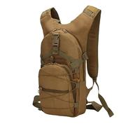 MR TANGMEN Camo Bike Rucksack 15L Outdoor Wasserdicht Mehrfatasche Dauerhaft Trekking Hoher Dichte Oxford MOLLE-System Wanderrucksack Bergsteigen Tasche Khaki