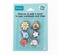 Mr. Wonderful Charms - Gänseblümchen, Finger, Avocado, Basketball, Fußball und Tennis