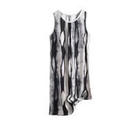 Mrat Ärmelloses Nachthemd für Damen, Blumendruck, locker, lässig, Jersey-Nachthemd, weiche Nachtwäsche, Loungewear, Übergröße, Pyjama, Hauskleidung, Nachtwäsche XL - 6XL, Schwarz Nr. 09, 6XL