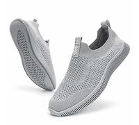 MrToNo Slip On Sneakers Herren Sportschuhe & Walkingschuhe ohne Schnürsenkel Bequem Atmungsaktive Leichte-HUIQIAN-42