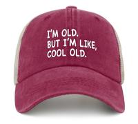 MRUDM I'm Old but I'm Like Cool Old Trucker Hat Men Funny Mesh Cap for Summer