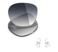 Mryok Ersatzgläser und Nasenstücke für Ray-Ban RB8313 61 mm, Nicht polarisiert - Grauer Farbverlauf, Einheitsgröße