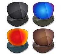 Mryok Polarisierte Ersatzgläser für Oakley Manorburn OOO9479-56 mm Sonnenbrille, Stealth Black/Fire Red/Ice Blue/Bronze Brown, 4 Paar