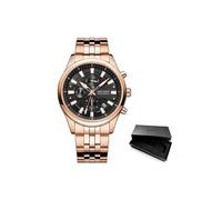 (MS2154G-Roségold) Herrenuhren 2020 Luxus-Top-Marken-Armbanduhr für Männer Roségold Edelstahl