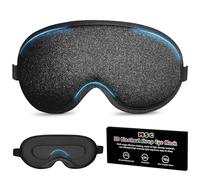 MSC 100% verdunkelnde Schlafmaske für Damen und Herren, Nulldruck-Schlafmaske mit hautfreundlichem Stoff und ergonomischem 3D-Design für Komfort, ultraweiche Augenmaske für Reisen, Schichtarbeit und