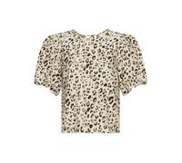 MSCH Copenhagen Regular Fit Blusenshirt mit Strukturmuster Modell 'Alyona Vlora' in Beige, Größe S