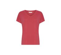 msch copenhagen - MSCHFenya Modal V Neck Tee rose red, XS/S