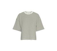 msch copenhagen - MSCHNilda Ima Q SS Sweatshirt STP oatmeal black - Gr. - S/M