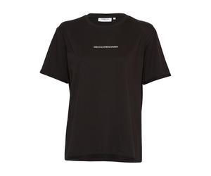 msch copenhagen - MSCHTerina Organic Small Logo Tee black white - Gr. - L/XL