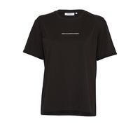 MSCH Copenhagen T-Shirt mit fixiertem Ärmelaufschlag Modell 'Terina' in Black, Größe XS/S