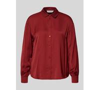 MSCH Copenhagen Regular Fit Hemdbluse mit Viskose-Anteil Modell 'Sandelina' in Dunkelrot, Größe S/M