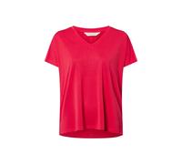 msch copenhagen - MSCHFenya Modal V Neck Tee rose red, XS/S