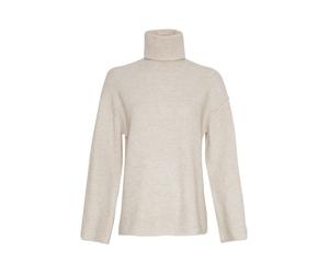 MSCH Sistine R Pullover - Zeitloser Strickpullover in Boxy Fit Beige L-XL
