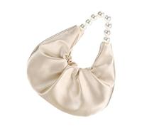 Msioytog Elegante Umhängetasche mit Satinstein und veränderbarem Gürtel für den täglichen Gebrauch auf Partys Abend Dünne, mit Steinen verzierte Umhängetasche aus