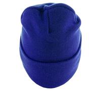 MSTRDS Masterdis Basic Flap Long Beanie in Gr. ONE SIZE in Blau