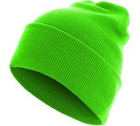 MSTRDS Beanie Beanie Basic Flap Long Version Neongreen