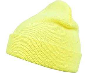 MSTRDS Beanie Beanie Basic Flap Neonyellow
