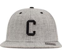 MSTRDS Unisex Letter Snapback C Baseball Cap, C Heather Grey, Large
