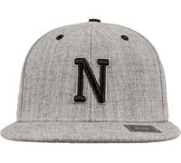 MSTRDS Unisex Letter Snapback N Baseball Cap, N Heather Grey, Large