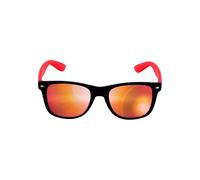MSTRDS Likoma Mirror Unisex Sonnenbrille Für Damen und Herren mit verspiegelten Gläsern, black/red/red