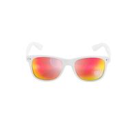 MSTRDS Likoma Mirror Unisex Sonnenbrille Für Damen und Herren mit verspiegelten Gläsern, white/red