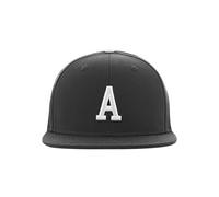 MSTRDS Unisex Letter Snapback A Baseball Cap, A Schwarz, Large