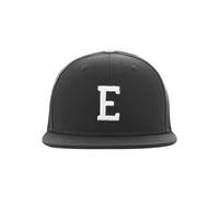 MSTRDS Unisex Letter Snapback E Baseball Cap, E Schwarz, Large