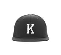 MSTRDS Unisex Letter Snapback K Baseball Cap, K Schwarz, Large