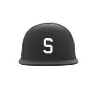 MSTRDS Unisex Letter Snapback S Baseball Cap, S Heather Grey, Large