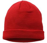 MSTRDS Unisex Strickmützen Short Cuff Knit Beanie, Rot (Red 5035), One Size (one size)