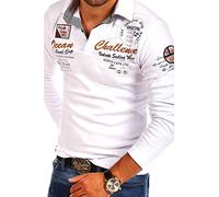 MT Styles Langarm Poloshirt Ocean Pullover R-0740 [Weiß, 3XL]