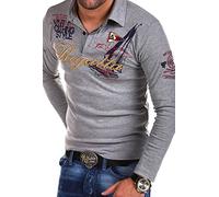 MT Styles Langarm Poloshirt Regatta T-Shirt R-0665 [Grau,