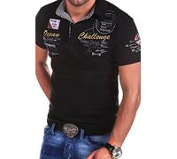 MT Styles Poloshirt Challenge T-Shirt R-2728 [Schwarz,