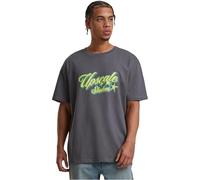 Mister Tee Herren T-Shirt Hotel Paradiso Heavy Oversize – 100% Baumwolle, Kurzarm – Darkgrey XL