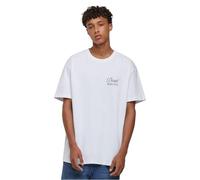 MT Upscale Men's MT3607-Dangerous Grounds Oversize Tee T-Shirt, White, XL