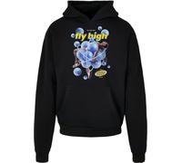 Hoodie UPSCALE BY MISTER TEE "Upscale by Mister Tee Unisex Psychadellic Heavy Oversize Hoody" Gr. S, schwarz (black) Herren Sweatshirts (98740225-S) black