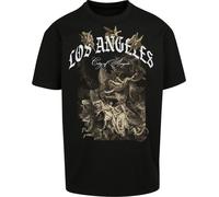 Mister Tee Unisex T-Shirt City of Angels Oversize Kurzarm Schwarz XL