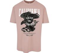 T-Shirt UPSCALE BY MISTER TEE "Upscale by Mister Tee Unisex La Familia Heavy Oversize Tee" Gr. M, rosa (duskrose) Herren Shirts (69234629-M) duskrose