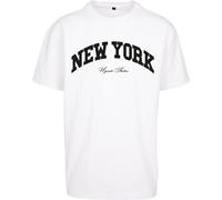 MT Upscale T-Shirt New York College Oversize Tee White-XXL