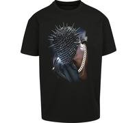 Mister Tee Herren T-Shirt Thorned Mask Oversize Kurzarm L Schwarz